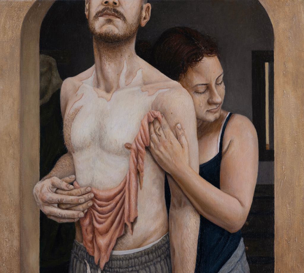 Miloš Ilić, I Still Need You, oil on canvas, 35.6 × 38.1 cm