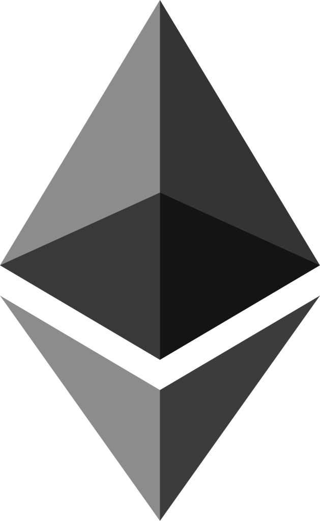 The Ethereum logo, the blockchain network behind most NFT art platforms