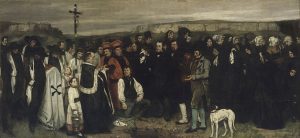 Gustave Courbet's 1849-50 painting A Burial at Ornans, a founding work of Realism