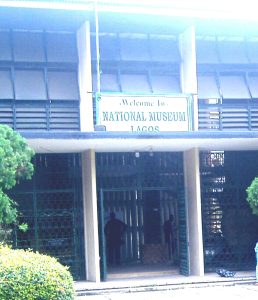 Entrance of the National Museum in the Onikan cultural district of Lagos, Nigeria, host city of the Lagos Biennial