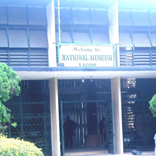 Entrance of the National Museum in the Onikan cultural district of Lagos, Nigeria, host city of the Lagos Biennial