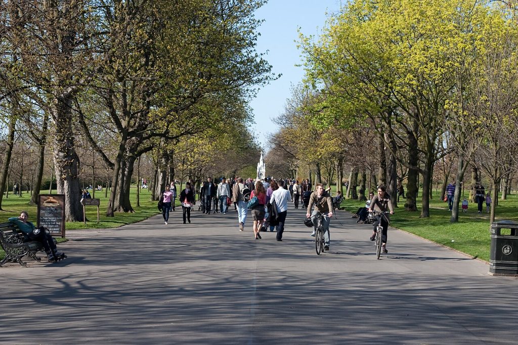 View of The Regent's Park in London, the venue for Frieze London and Frieze Masters