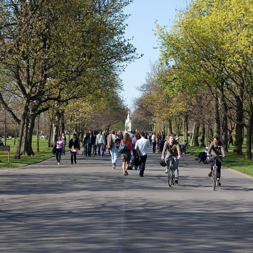 View of The Regent's Park in London, the venue for Frieze London and Frieze Masters