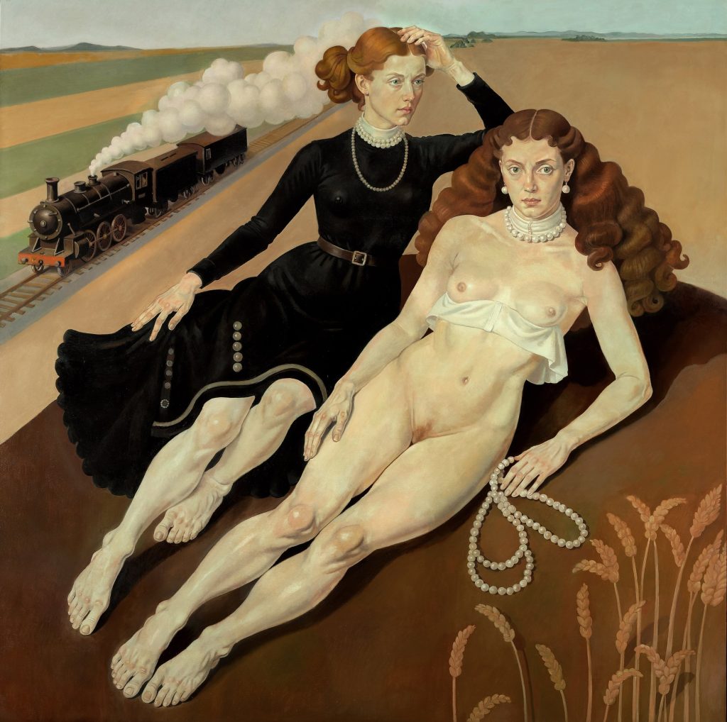 Von Wolfe, Bound by Steam and Silence, 2025, oil on canvas