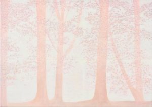 Daniele Genadry, Lake Line (Dream V), 2026, painting in the two-person show with Fayçal Baghriche at Taymour Grahne Projects, Dubai, 2026