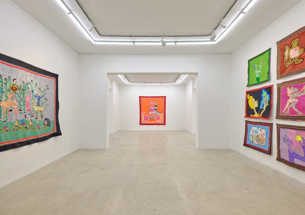Jakup Ferri Dear Youth embroidery exhibition at Ferda Art Platform, Istanbul, 2026