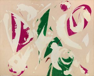 Lee Krasner abstract painting from the 1960s, featured in Lee Krasner: Works from the 1960s at Gagosian Paris, rue de Ponthieu