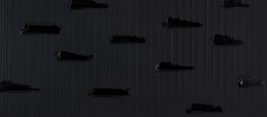 Pierre Soulages Outrenoir black painting, exhibition at Timothy Taylor, London, 2026