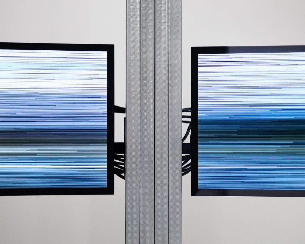 Rebeca Malcon, Ruta infinita I, 2026, video installation in Un millón de viajes at F2 Galería, Madrid, 2026