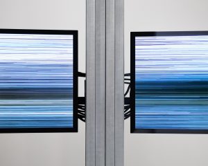 Rebeca Malcon, Ruta infinita I, 2026, video installation in Un millón de viajes at F2 Galería, Madrid, 2026
